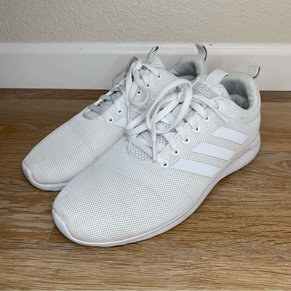 Adidas Cloud Foam Women’s White Running Shoes - Picture 3 of 12